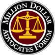 Logo Recognizing Dulaney, Lauer & Thomas's affiliation with Million Dollar Advocates Forum