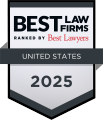 Logo Recognizing Dulaney, Lauer & Thomas's affiliation with Best Law Firms 2025